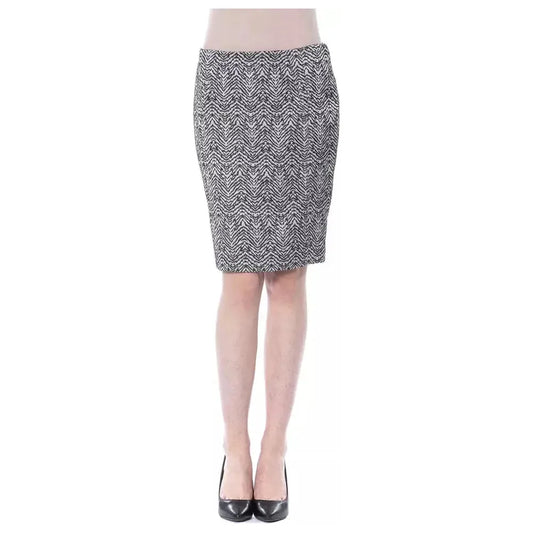BYBLOS Black Viscose Women Skirt BYBLOS