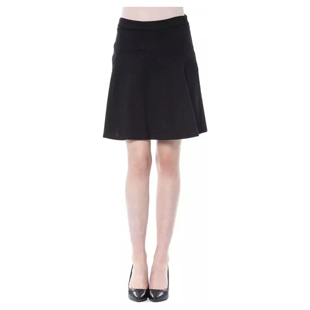 BYBLOS Black Polyester Skirt BYBLOS