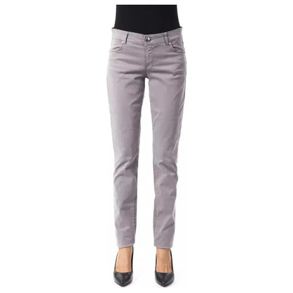 BYBLOS Gray Cotton Women's Pant BYBLOS