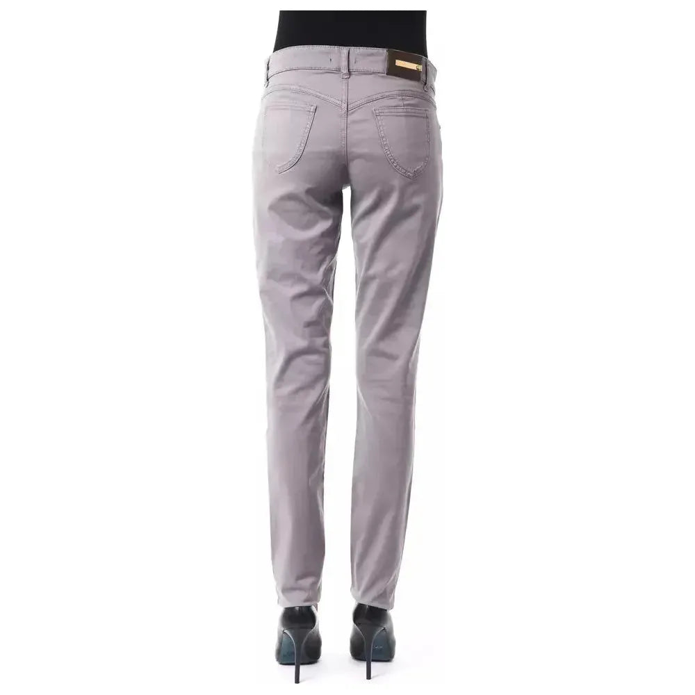BYBLOS Gray Cotton Women's Pant
