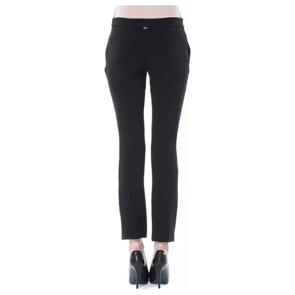 BYBLOS Black Polyester Women Pants BYBLOS