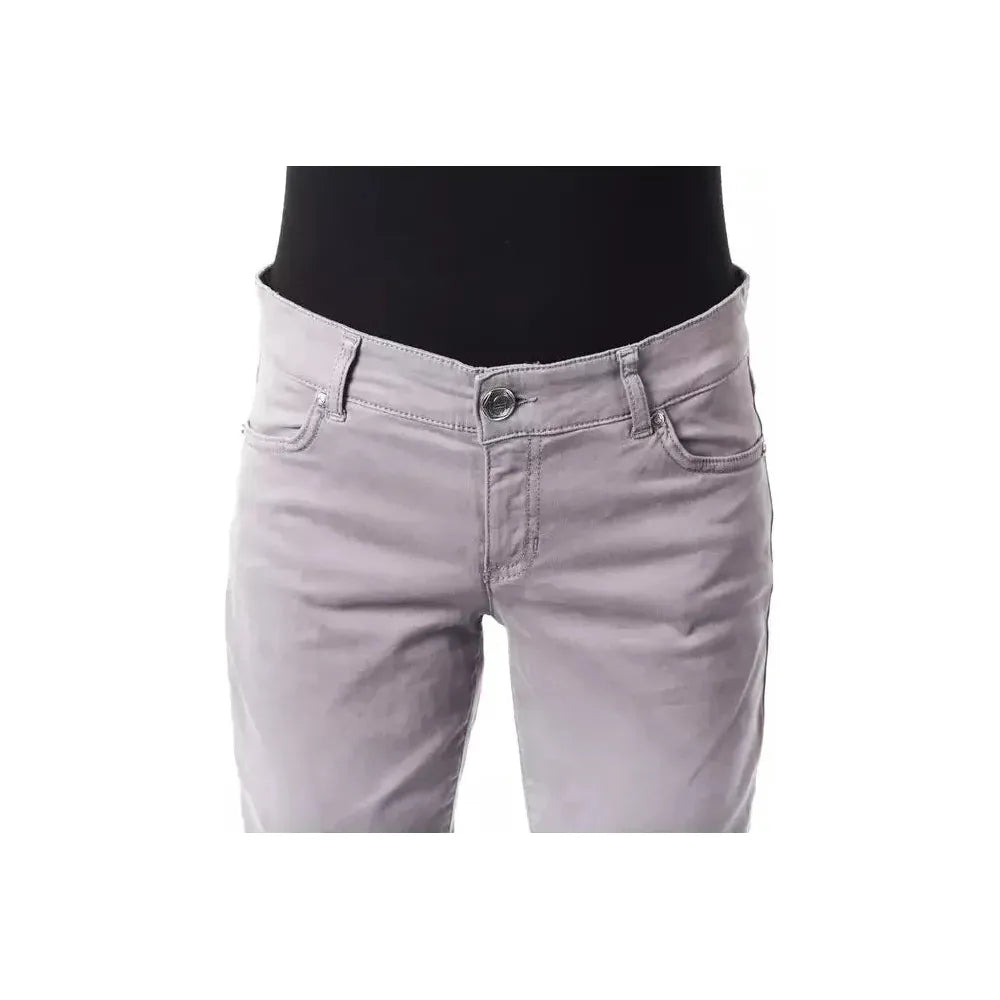 BYBLOS Gray Cotton Women's Pant BYBLOS