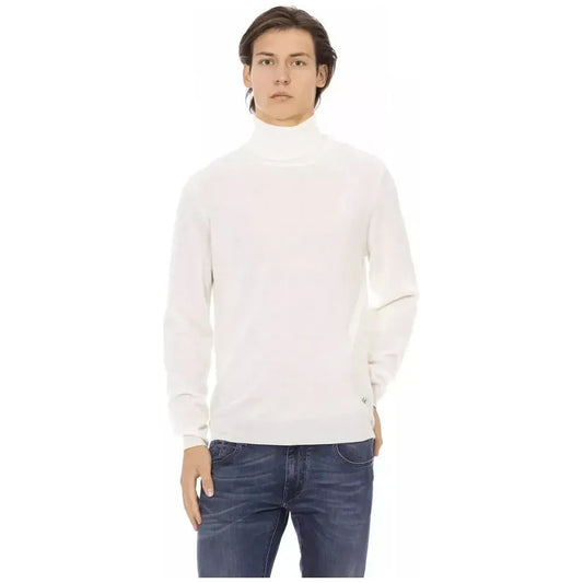 Baldinini Trend White Fabric Men Sweater BA-22423-XXL
