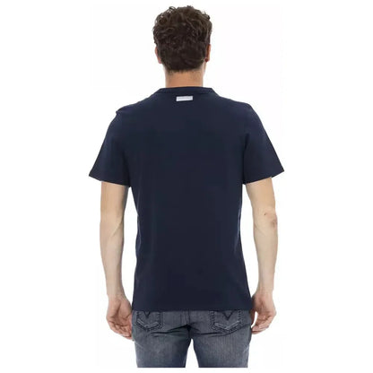 Bikkembergs Blue Cotton Men T-Shirt Bikkembergs