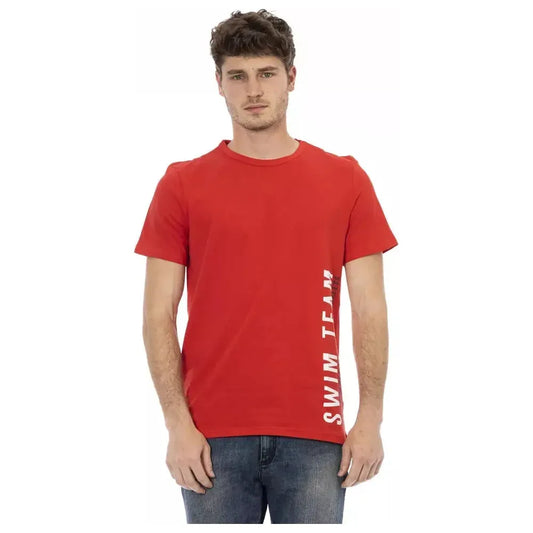 Bikkembergs Red Cotton Men T-Shirt BI-22061-M