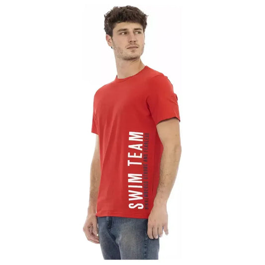 Bikkembergs Red Cotton Men T-Shirt BI-22061-M