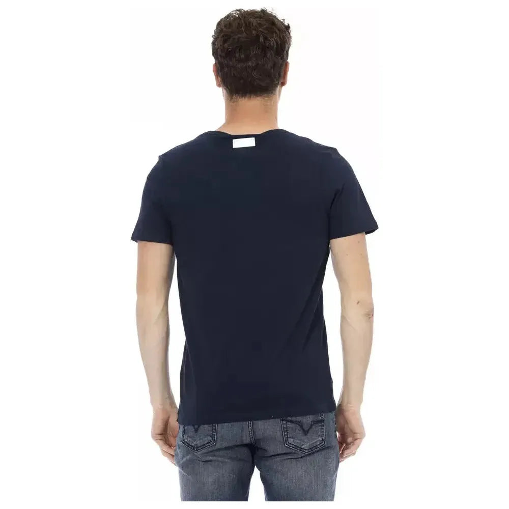 Bikkembergs Blue Cotton Men T-Shirt Bikkembergs