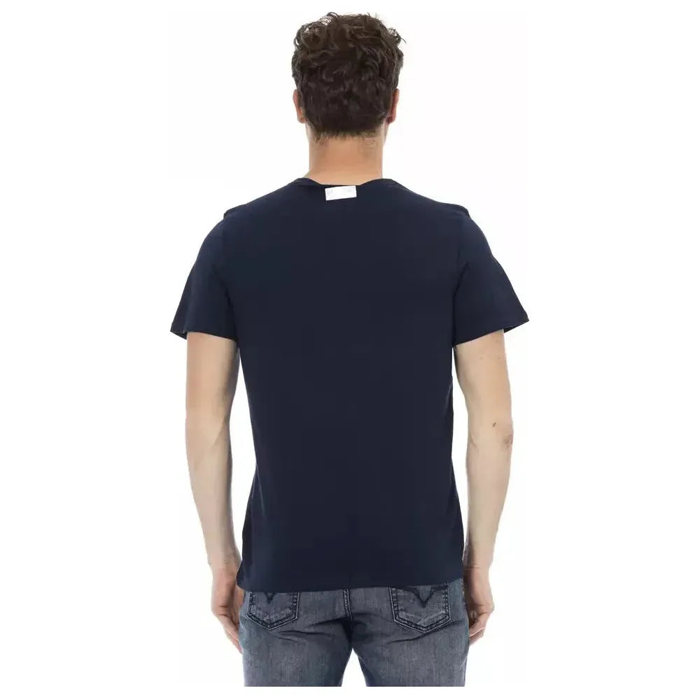 Bikkembergs Blue Cotton Men T-Shirt Bikkembergs