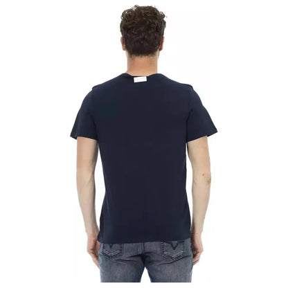 Bikkembergs Blue Cotton Men T-Shirt Bikkembergs