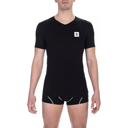Bikkembergs Black Cotton Men's T-Shirt Bikkembergs