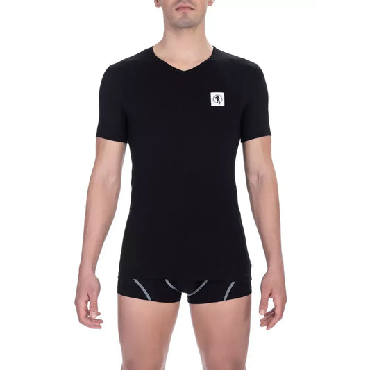 Bikkembergs Black Cotton Men T-Shirt