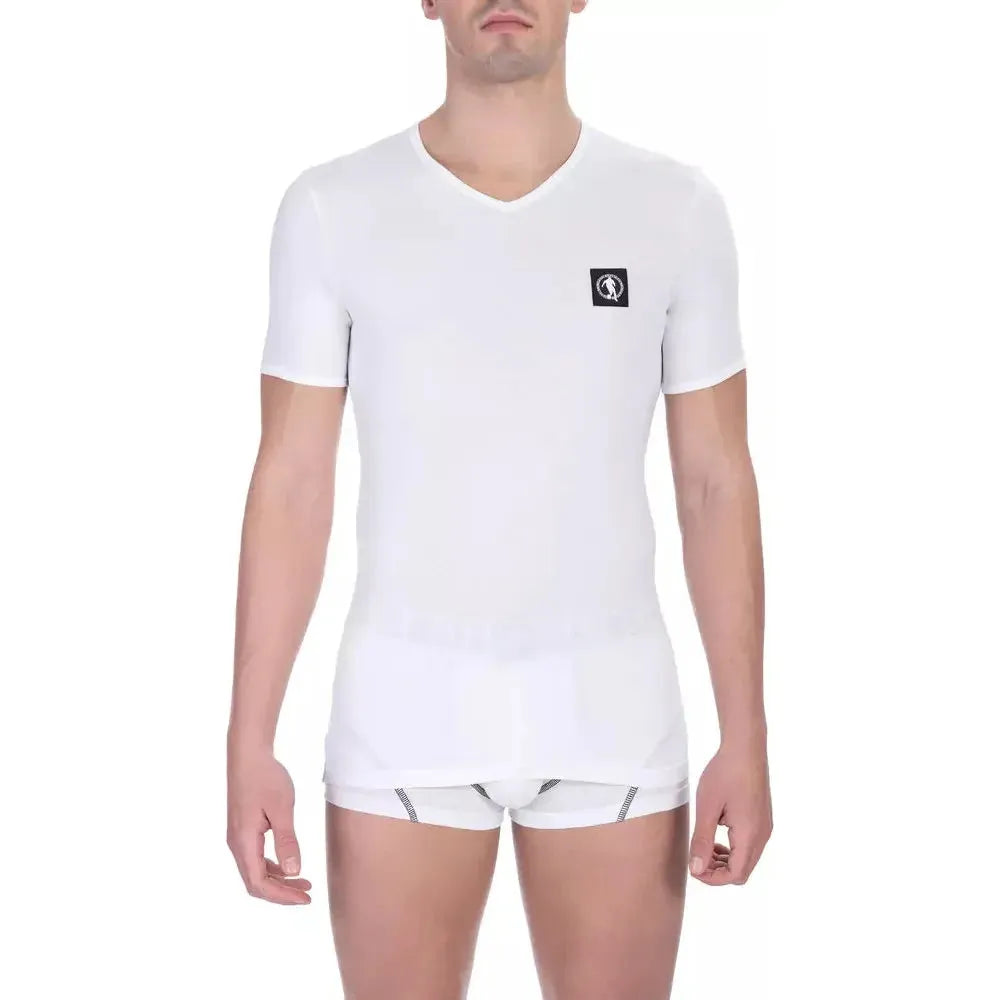 Bikkembergs White Cotton Men's T-Shirt Pack