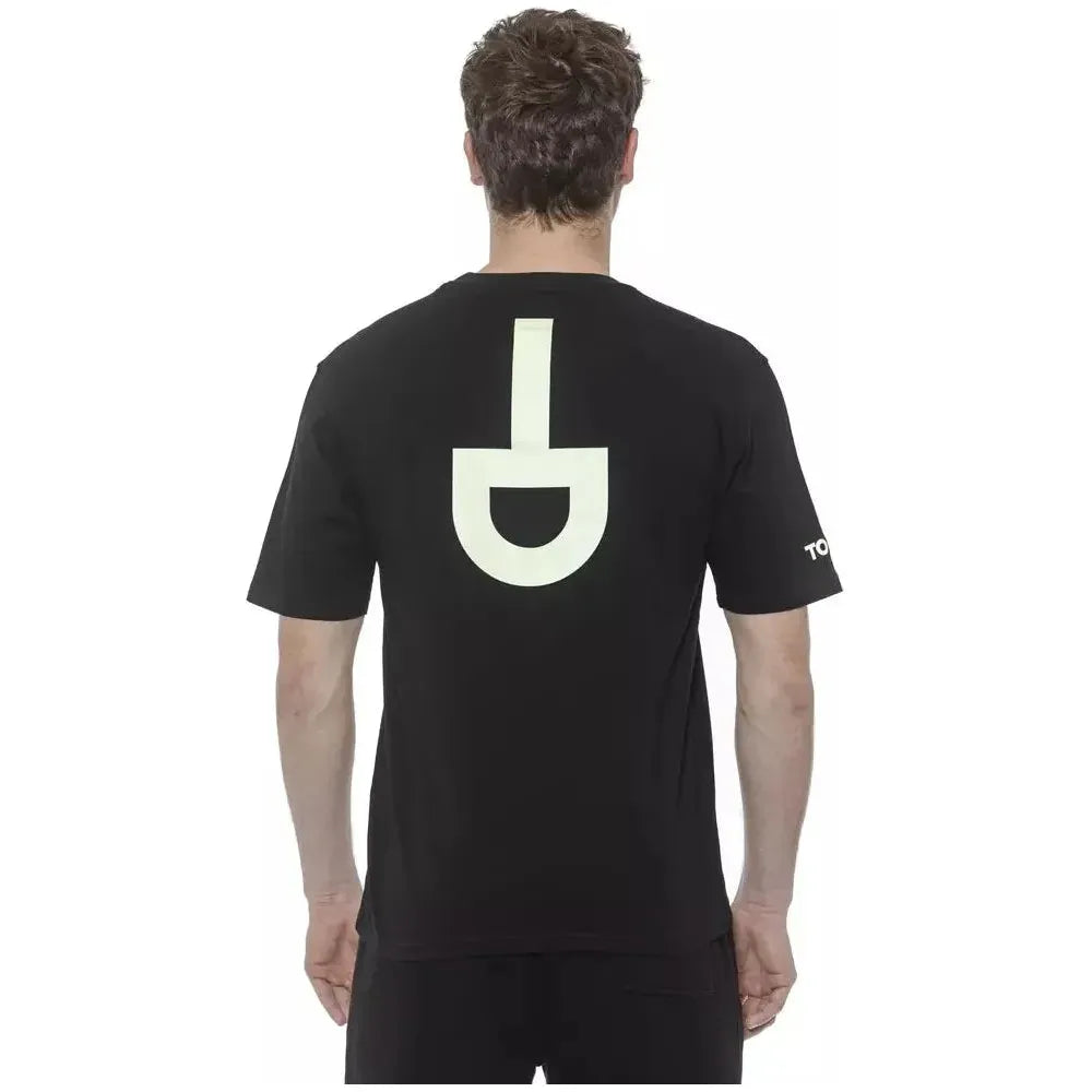Tond Black Cotton Men T-Shirt
