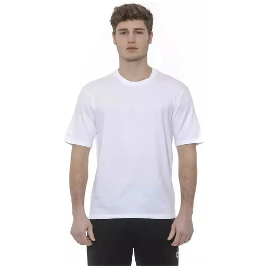 Tond White Cotton Men's T-Shirt TO-20043-S
