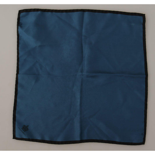 Dolce & Gabbana Black Blue DG Crown Printed Square Handkerchief Scarf 1728,67345645728,Accessories,Dolce & Gabbana,Material: 100% Silk,Men,Men - Accessories,New with tags,Scarves - Accessories,Scarves - Men - Accessories,Scarves - Scarves - Accessories
