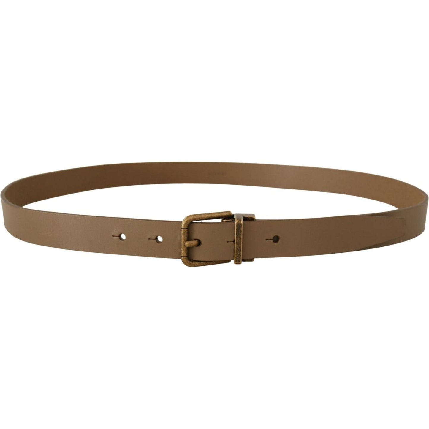 Dolce & Gabbana Brown Solid Leather Brass Buckle Classic Belt 1728,67345645728,90 cm / 36 Inches,Accessories,Belts - Accessories,Belts - Men - Accessories,Brown,Dolce & Gabbana,Material: Leather,Men,Men - Accessories,New with tags,Regular Belts - Belts -