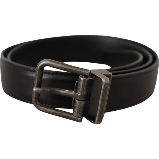 Dolce & Gabbana Black Calf Leather Logo Metal Buckle Belt 1728,67345645728,70 cm / 28 Inches,Accessories,Belts - Accessories,Belts - Men - Accessories,Black,Dolce & Gabbana,Material: Leather,Men,Men - Accessories,New with tags,Regular Belts - Belts - Acce