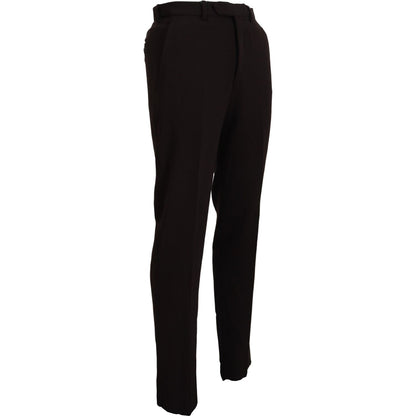 BENCIVENGA Brown Straight Fit Formal Men Pants BENCIVENGA