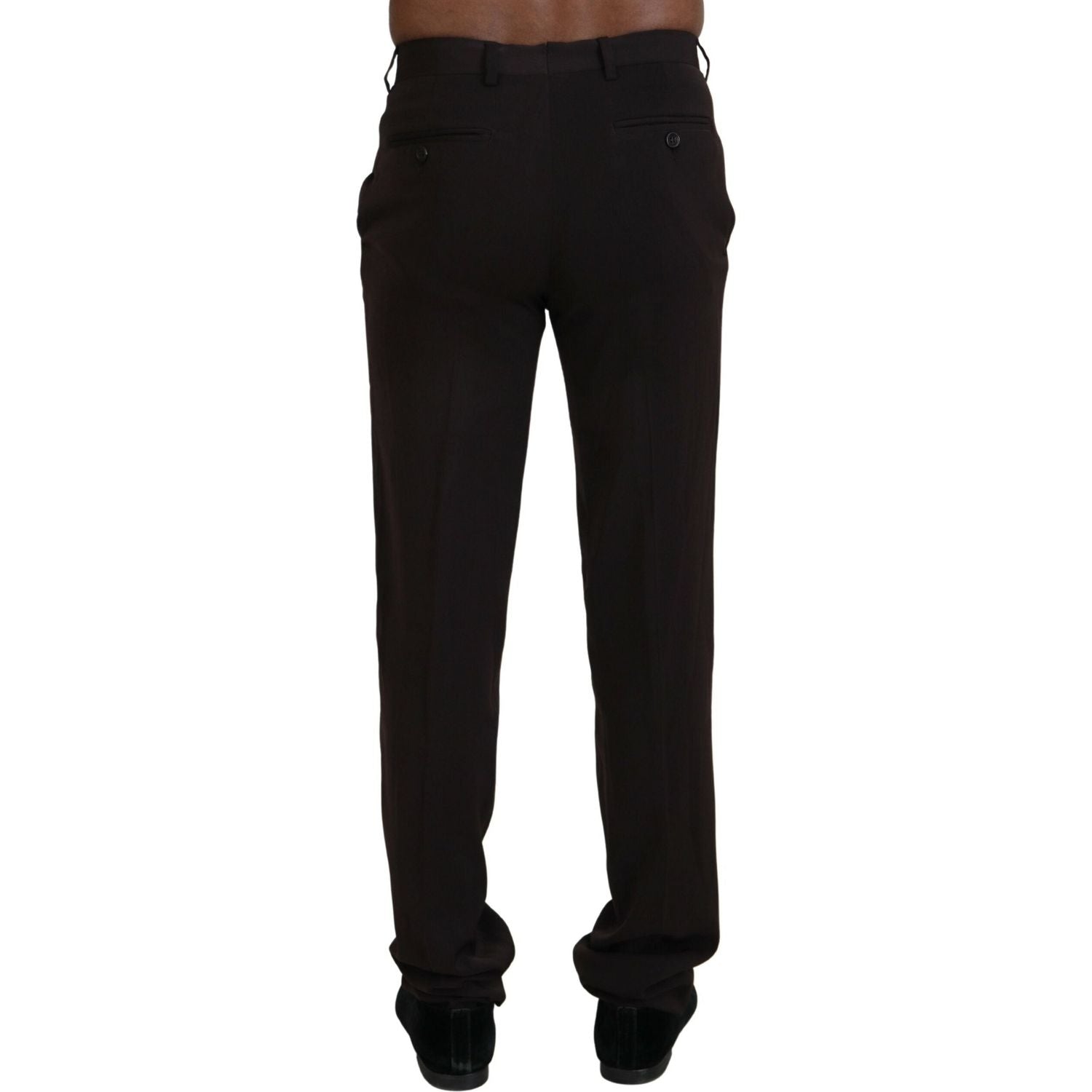 BENCIVENGA Brown Straight Fit Formal Men Pants