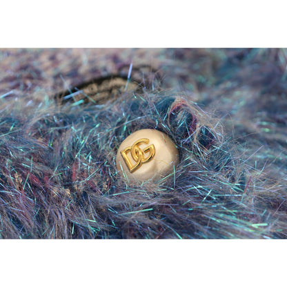 Dolce & Gabbana Multicolor Polyester Fringes Coat Jacket 1728,36% Nylon,4% Wool,5% Virgin Wool,6% Mohair,6% Viscose,67345645728,Clothing,Coats - Jackets & Coats - Clothing,Dolce & Gabbana,IT38 | XS,IT40|S,IT42|M,IT44|L,IT46|XL,Jackets & Coats - Clothing,J