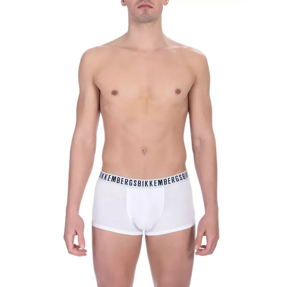 Bikkembergs White Cotton Men's Trunk