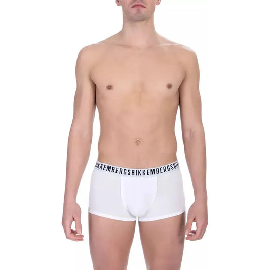 Bikkembergs White Cotton Men's Trunk Bikkembergs
