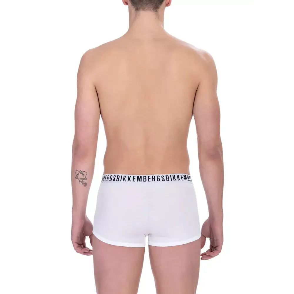 Bikkembergs White Cotton Men's Trunk