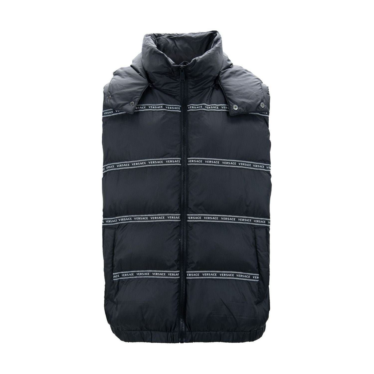 Versace Black Polyester Vest