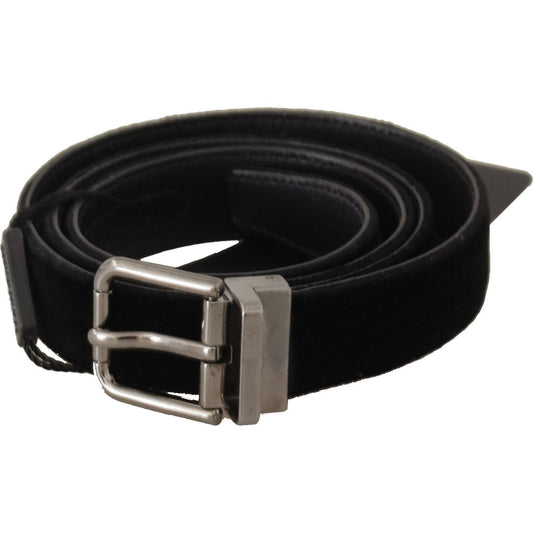 Dolce & Gabbana Black Cotton Silver Tone Metal Buckle Belt 10% Leather,1728,67345645728,85 cm / 34 Inches,Accessories,Belts - Accessories,Belts - Men - Accessories,Black,Dolce & Gabbana,Material: 90% Cotton,Men,Men - Accessories,New with tags,Regular Belt