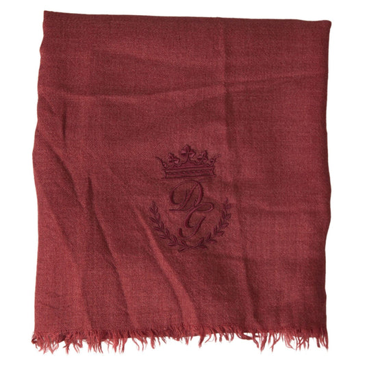 Dolce & Gabbana Maroon Cashmere Knit Wrap Shawl Fringe Scarf 1728,67345645728,Accessories,Dolce & Gabbana,Maroon,Material: 70% Cashmere 30% Silk,Men,Men - Accessories,New with tags,Scarves - Accessories,Scarves - Men - Accessories,Scarves - Scarves - Acce