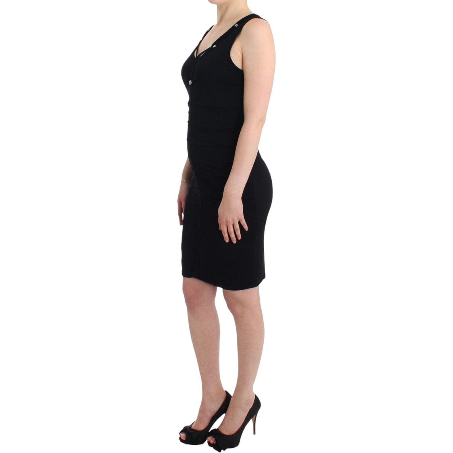 Roccobarocco Black pencil sheath dress Roccobarocco