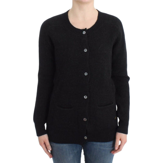 John Galliano Black wool cardigan John Galliano