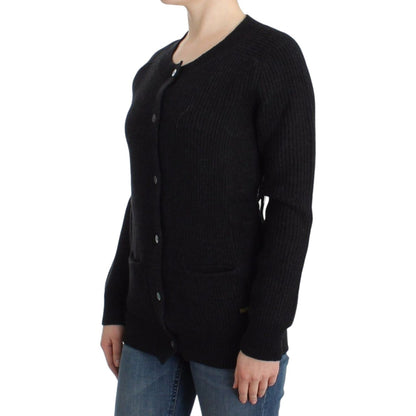 John Galliano Black wool cardigan John Galliano