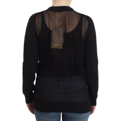 John Galliano Black wool cardigan John Galliano