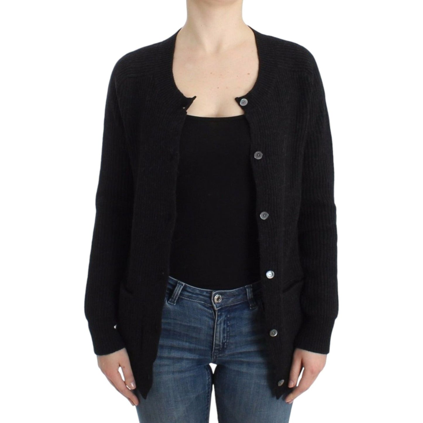 John Galliano Black wool cardigan John Galliano