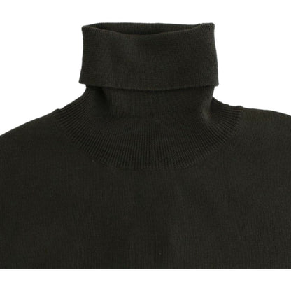 John Galliano Green wool turtleneck sweater John Galliano