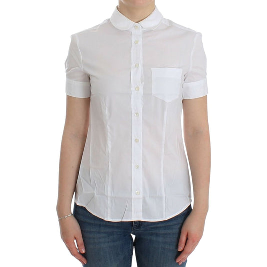 John Galliano White Cotton Shirt Top John Galliano