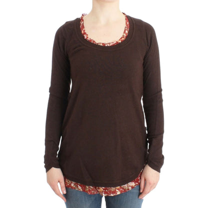 Cavalli Brown crewneck sweater Cavalli