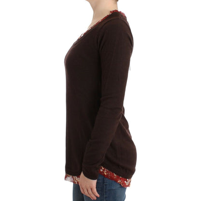 Cavalli Brown crewneck sweater Cavalli