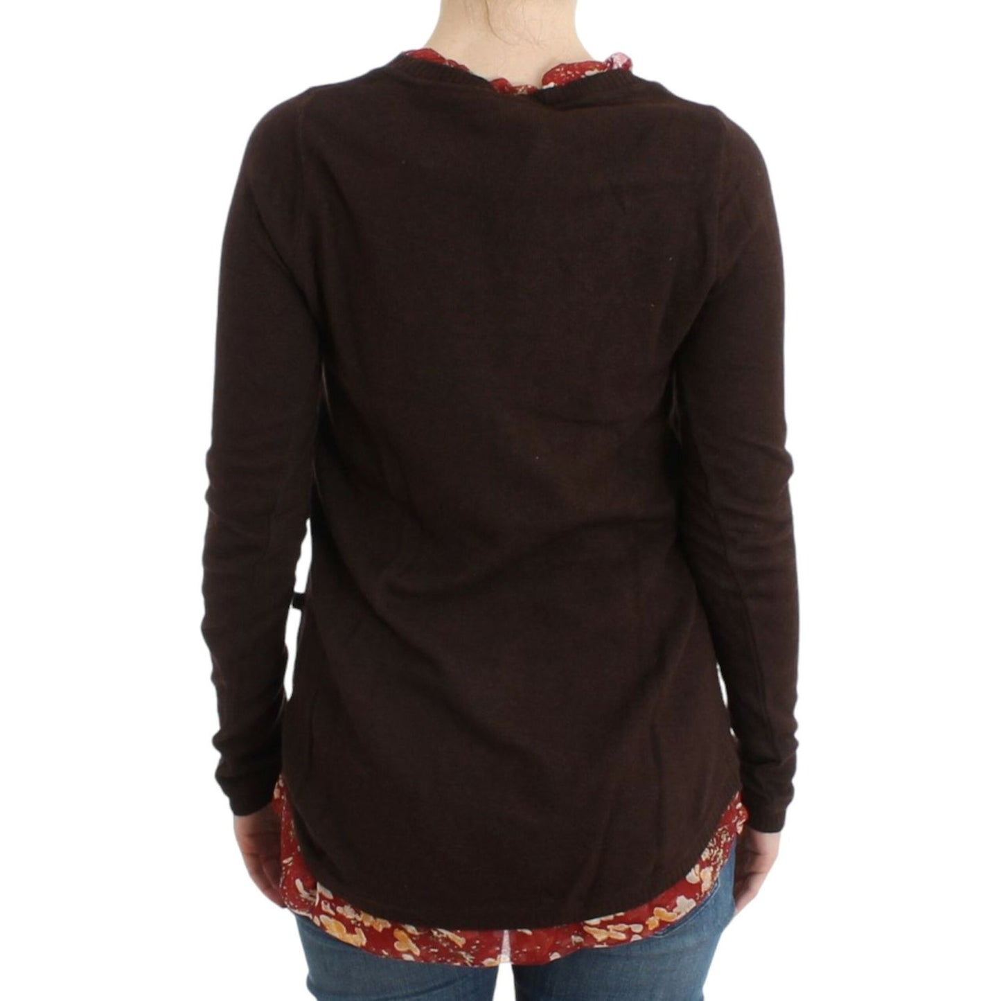 Cavalli Brown crewneck sweater Cavalli