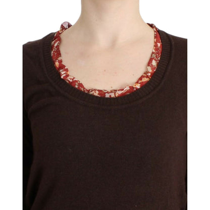 Cavalli Brown crewneck sweater Cavalli