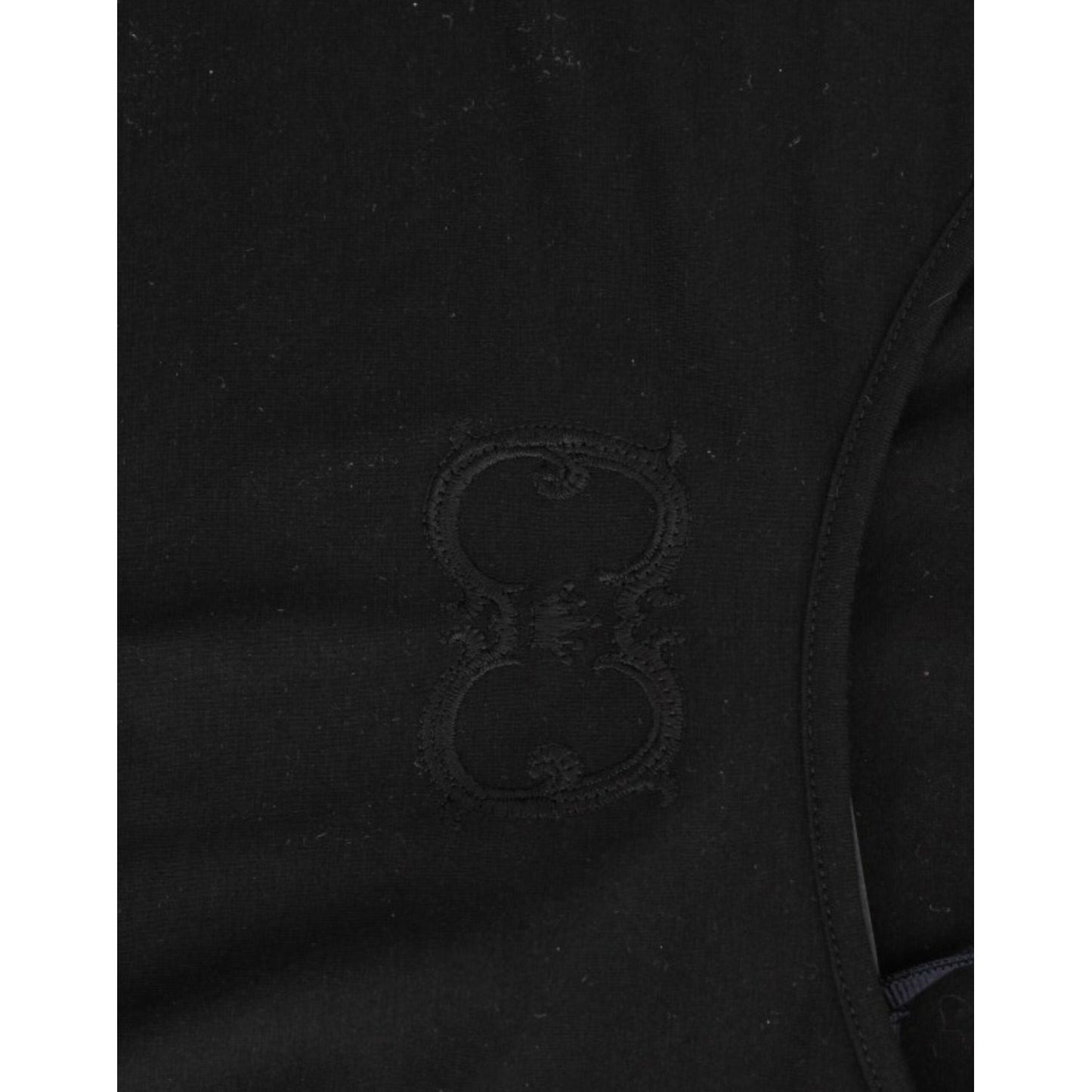 Cavalli Black Cotton Top Cavalli