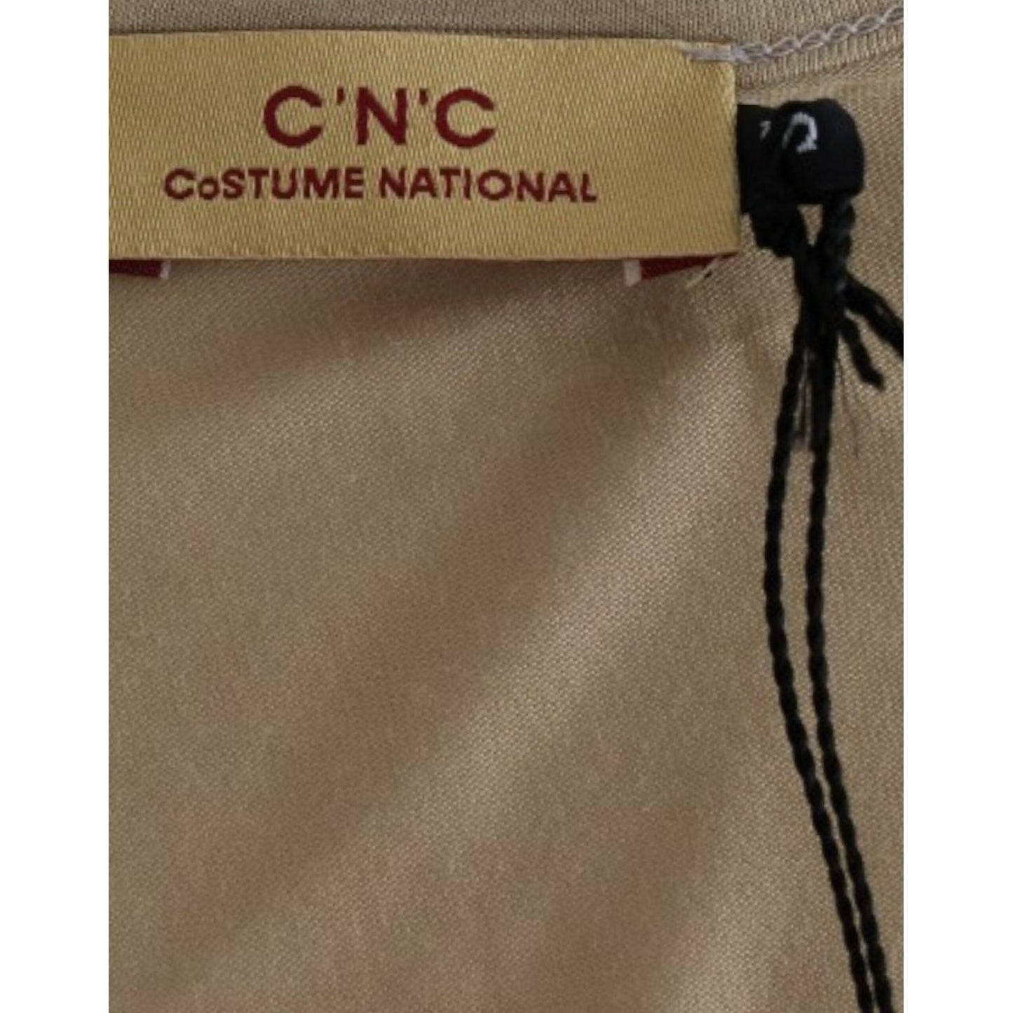 Costume National Beige motive print t-shirt Costume National