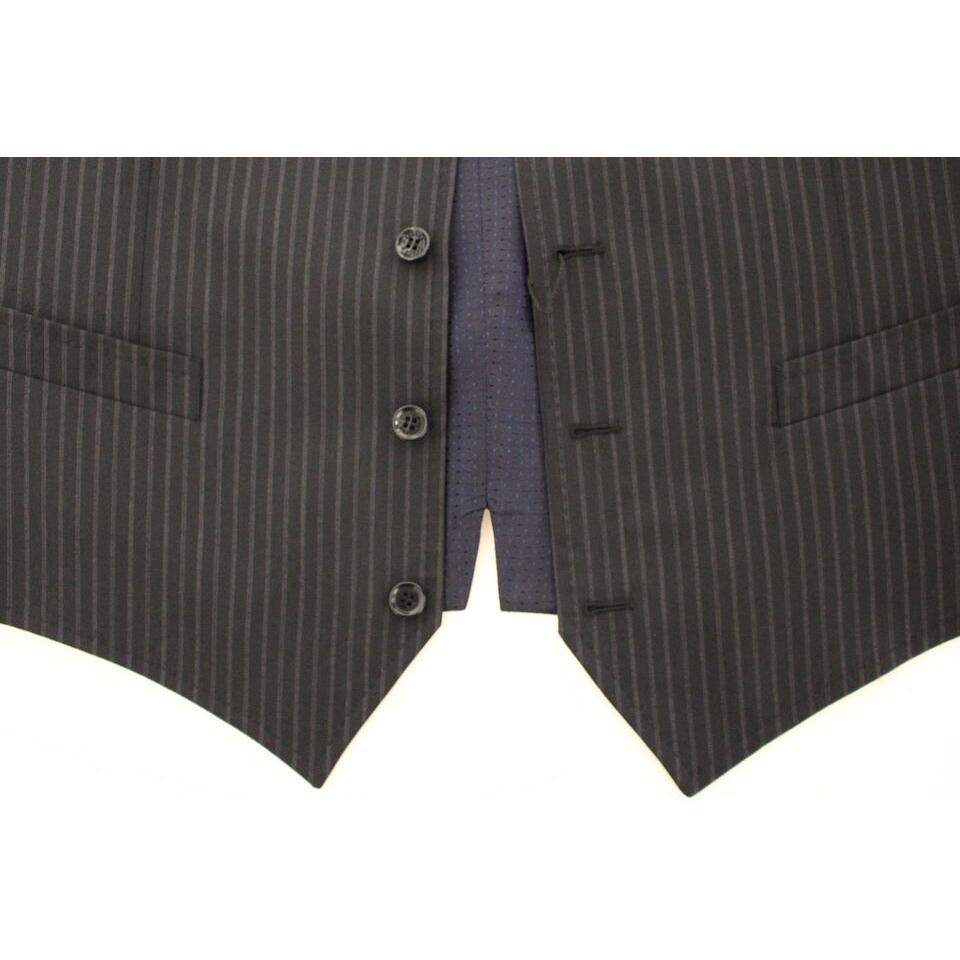 Dolce & Gabbana Gray Stretch Formal Dress Vest Gilet Dolce & Gabbana