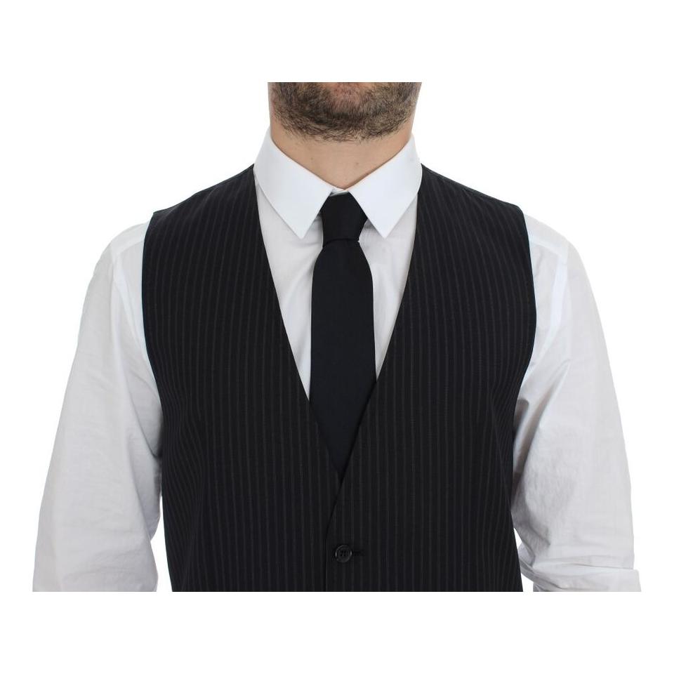 Dolce & Gabbana Gray Stretch Formal Dress Vest Gilet Dolce & Gabbana