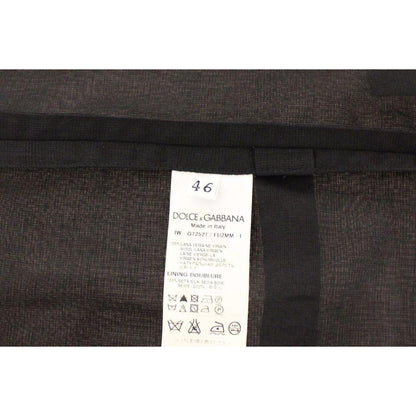 Dolce & Gabbana Black Wool Formal Dress Vest Gilet Jacket Dolce & Gabbana