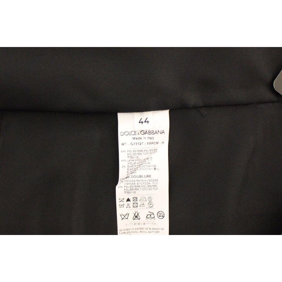 Dolce & Gabbana Gray Wool Stretch Dress Vest Jacket Blazer Dolce & Gabbana