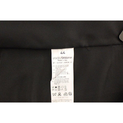 Dolce & Gabbana Gray Wool Stretch Dress Vest Jacket Blazer Dolce & Gabbana