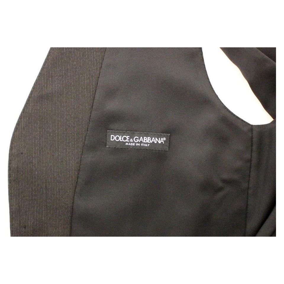 Dolce & Gabbana Gray Wool Stretch Dress Vest Jacket Blazer Dolce & Gabbana