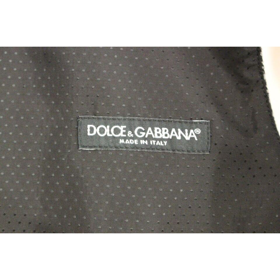 Dolce & Gabbana Gray Cotton Blend Logo Vest Gilet Weste Dolce & Gabbana